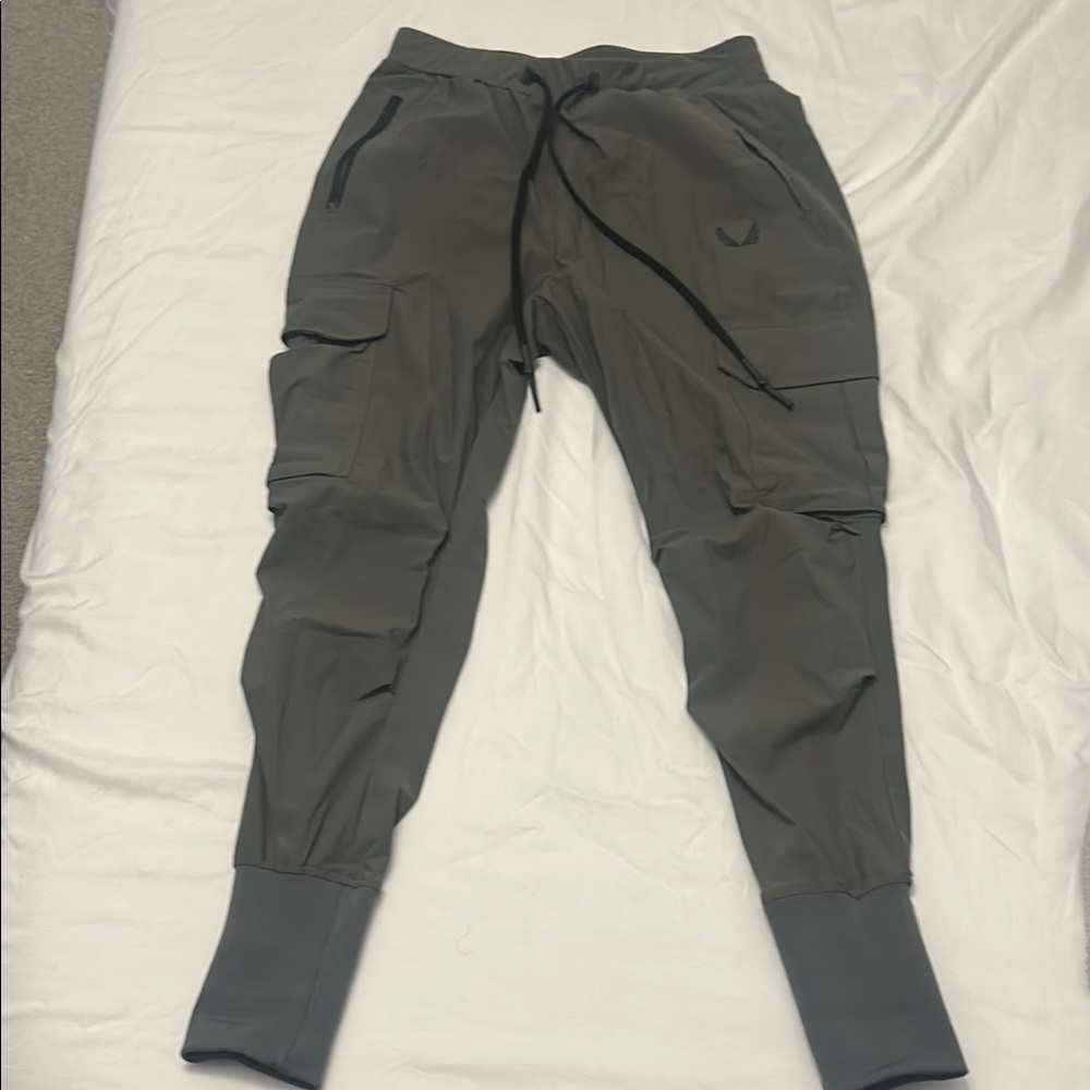 ASRV Olive Green Cargo Pants with Reinforced Knees